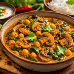 Mushroom, Chickpea and Spinach Curry Recipes